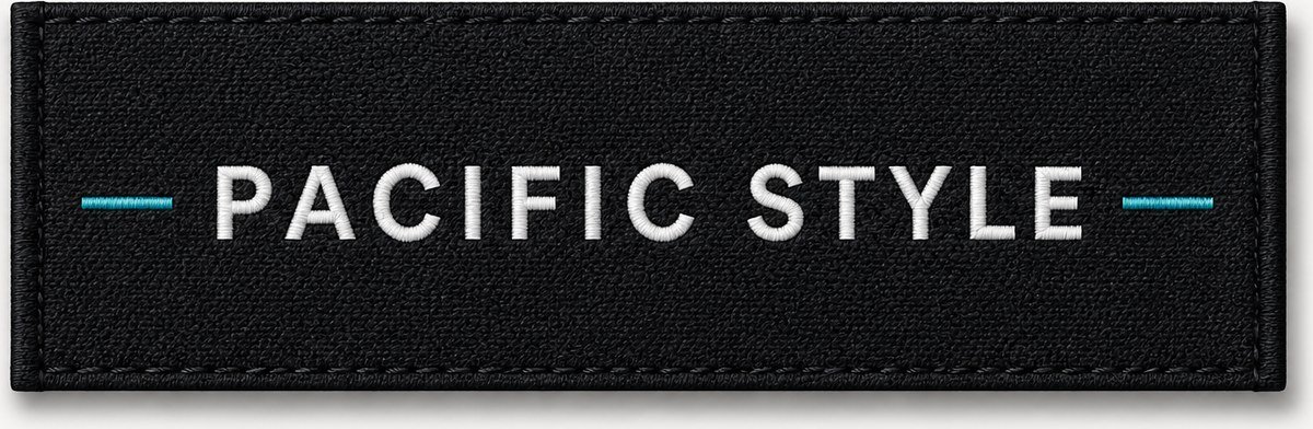 Pacific Style — Etiqueta tejida