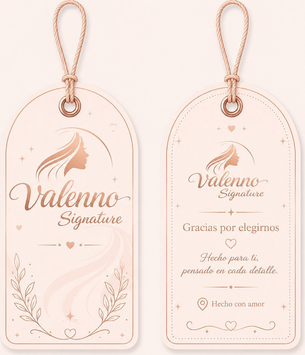 Valenno Signature — Hangtag — frente y reverso